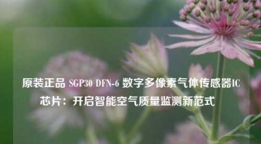 原装正品 SGP30 DFN-6 数字多像素气体传感器IC芯片：开启智能空气质量监测新范式  