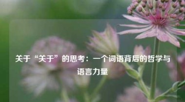 关于“关于”的思考：一个词语背后的哲学与语言力量