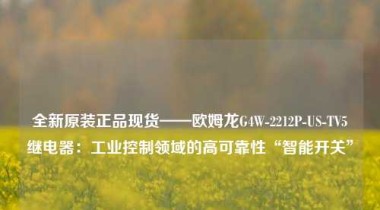 全新原装正品现货——欧姆龙G4W-2212P-US-TV5继电器：工业控制领域的高可靠性“智能开关”