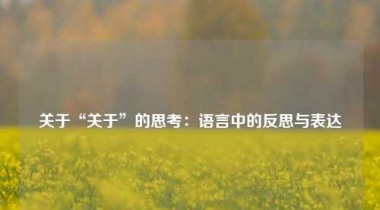 关于“关于”的思考：语言中的反思与表达