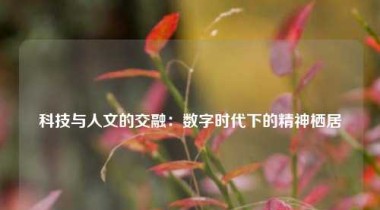 科技与人文的交融：数字时代下的精神栖居
