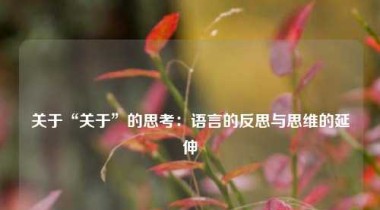 关于“关于”的思考：语言的反思与思维的延伸