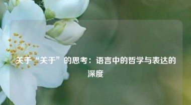 关于“关于”的思考：语言中的哲学与表达的深度