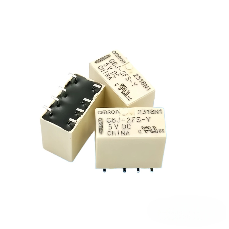 原装欧姆龙继电器G6J-2FS-Y-3VDC/5VDC/12VDC两组转换8脚1A微小型