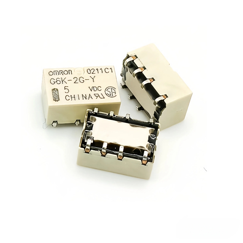 原装欧姆龙信号继电器G6K-2G-Y-5VDC 12V 24V 两组转换8脚1A贴片