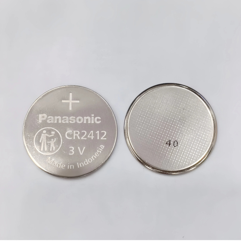 松下Panasonic纽扣电池CR-2412 3V工业装锂电池CR2412/BN原装优惠