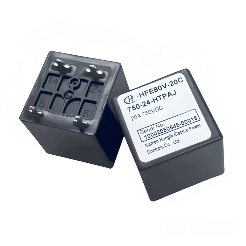 HFE80V-20C-750-24-HTPAJ 12V 24V一组常开20A宏发汽车预充继电器