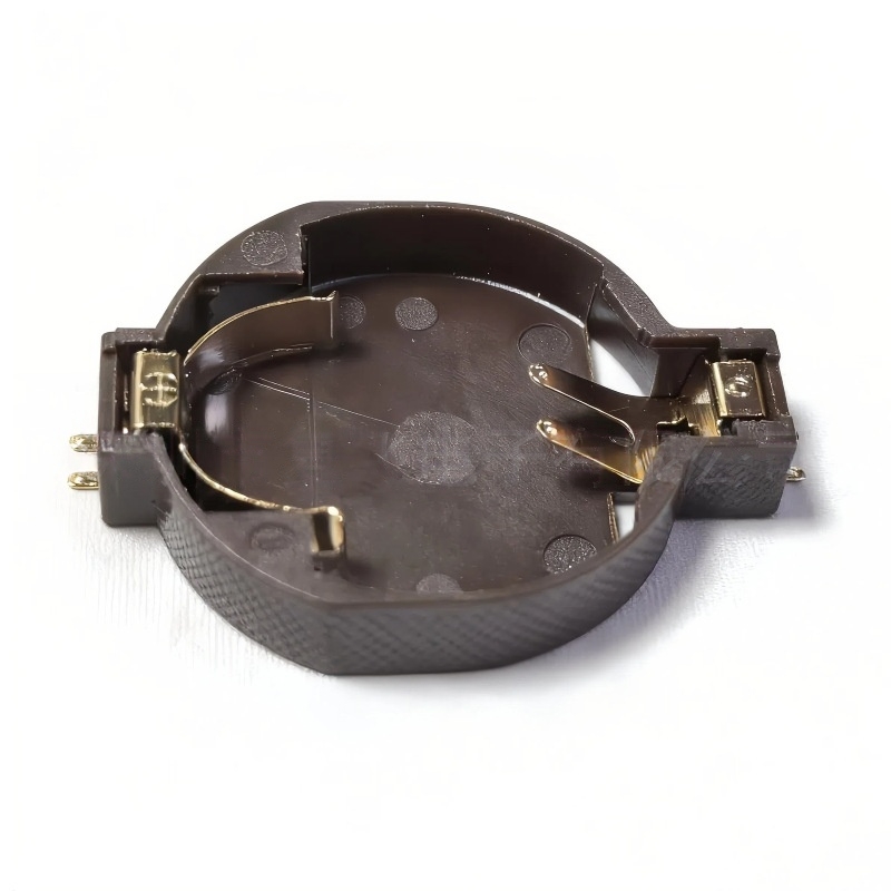 2032电池座镀金棕色2032贴片电池扣CR2032 2025耐高温座子SMTPPA