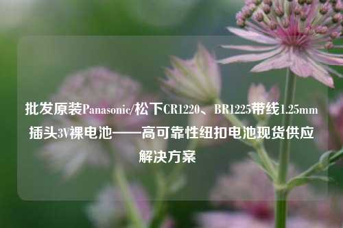 批发原装Panasonic/松下CR1220、BR1225带线1.25mm插头3V裸电池——高可靠性纽扣电池现货供应解决方案  