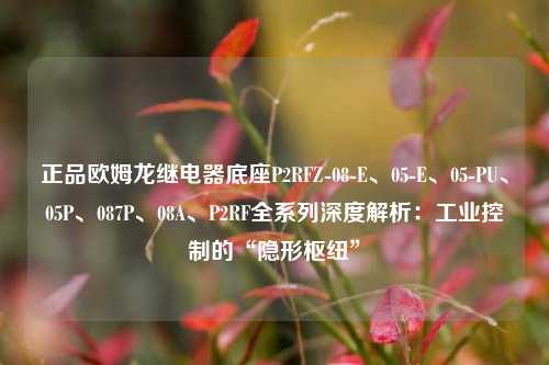 正品欧姆龙继电器底座P2RFZ-08-E、05-E、05-PU、05P、087P、08A、P2RF全系列深度解析：工业控制的“隐形枢纽”