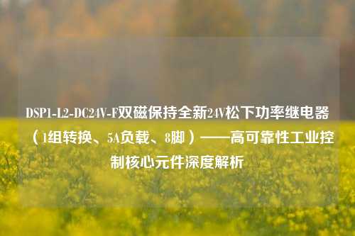 DSP1-L2-DC24V-F双磁保持全新24V松下功率继电器(1组转换、5A负载、8脚)——高可靠性工业控制核心元件深度解析 DSP1-L2-DC24V-F双磁保持全新24V松下功率继电器(1组转换、5A负载、8脚)——高可靠性工业控制核心元件深度解析